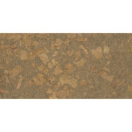 Close-up of a brown, speckled stone-like surface with irregular shapes and swirled texture.
